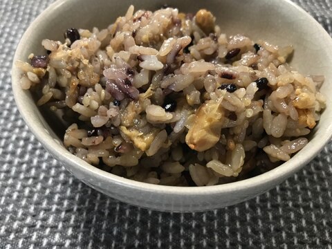 納豆と五穀米の炊き込みご飯